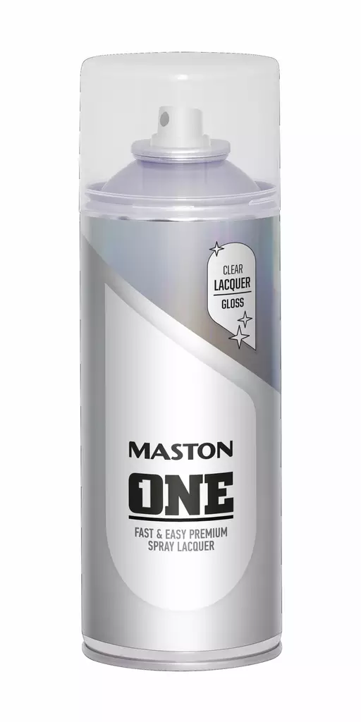 Maston ONE Spraymaali- Kiiltävä lakka 400ml - Spraymaalit - 6412490023157 - 2
