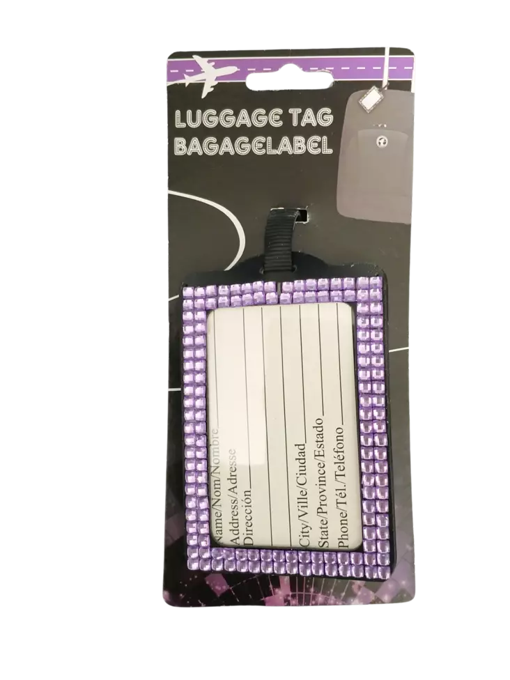 Matkalaukun nimilappu timantti - Matkalaukku tarvikkeet - 8718158910257 - 1