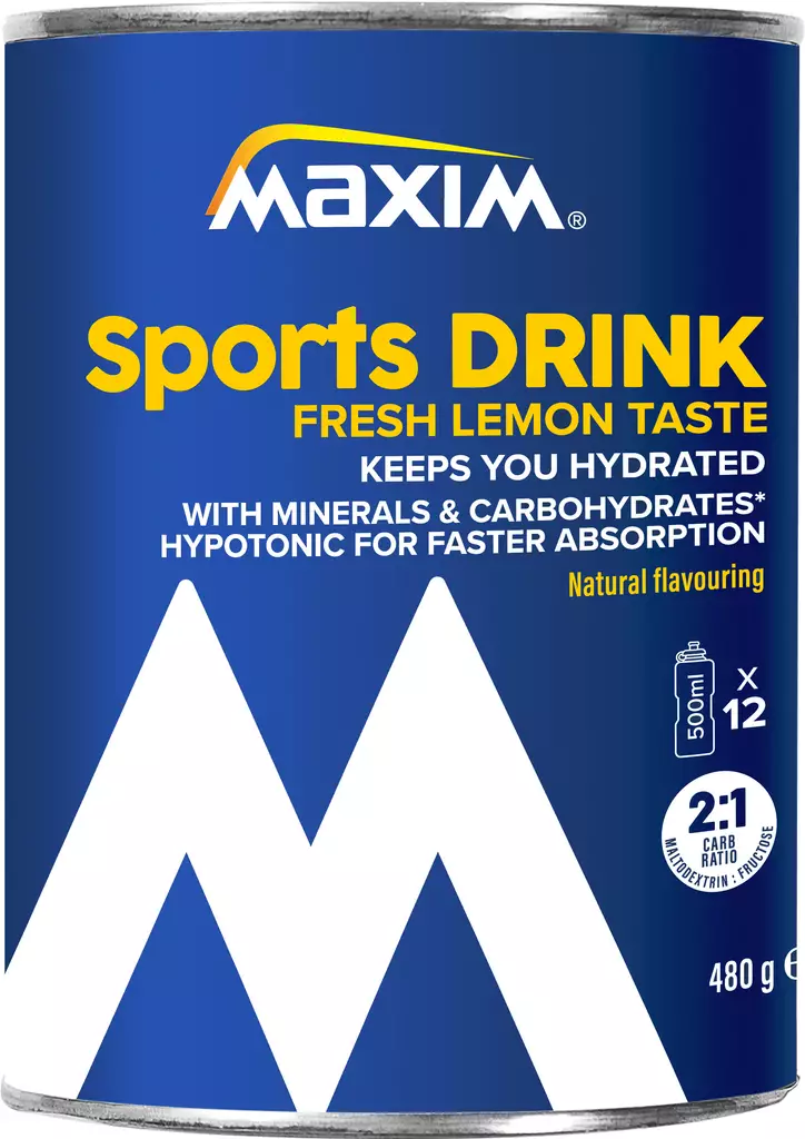 Maxim Sports Drink Fresh Lemon 480g - Urheiluravinteet ja -valmisteet - 5704190113797 - 1