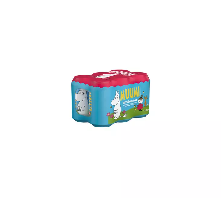 Muumi metsämansikka 6-pack - Virvoitusjuomat ja mixerit - 6415600591737 - 1
