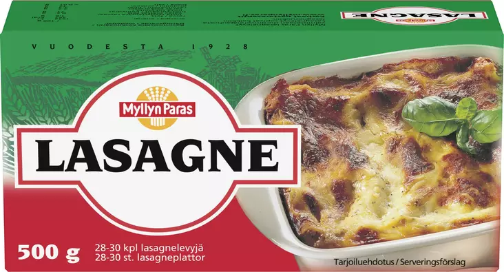 Myllyn Paras Lasagnelevyjä 500 g - Pastat - 6417700050527 - 1