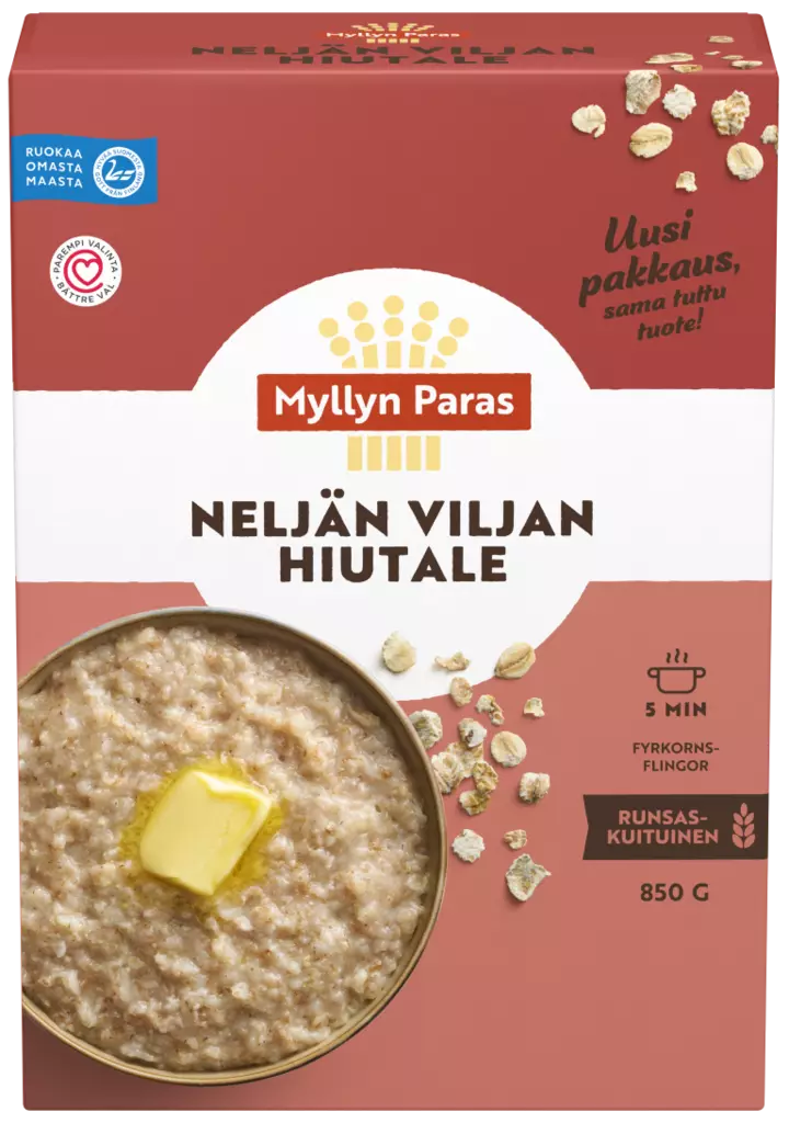 Myllyn Paras Neljän Viljan hiutale 850g - Murot, myslit ja hiutaleet - 6417700052927 - 1