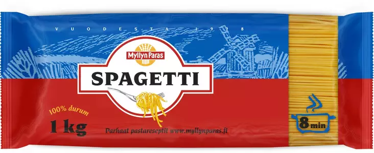 Myllyn Paras spagetti 1kg - Pastat, riisit ja jauhot - 6417700051777 - 1