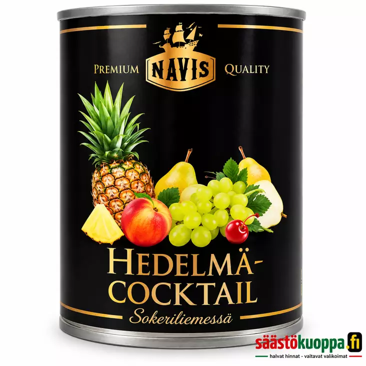 NAVIS HEDELMÄCOCKTAIL 820/500G - Hedelmä- ja marjasäilykkeet - 6430030031417 - 1