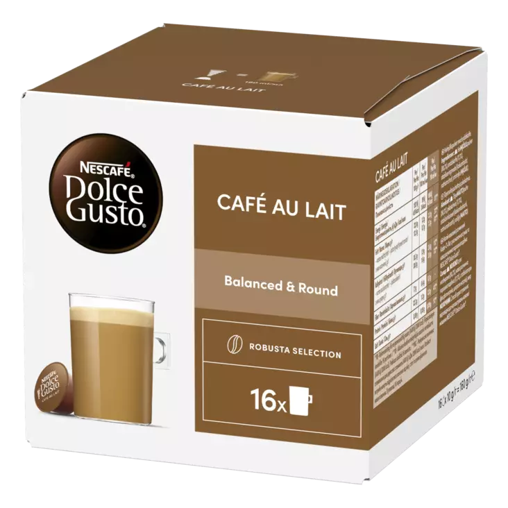 NESCAFE DOLCE GUSTO CAFE AU LAIT 160G - Kissan hoitotuotteet - 7613033174667 - 1