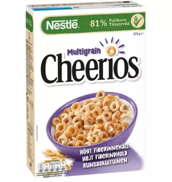 Nestlé Cheerios 375g Moniviljamuro - Murot, myslit ja hiutaleet - 5011476102957 - 1