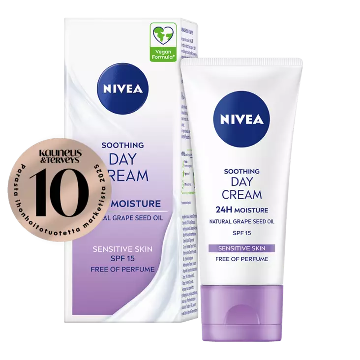 Nivea 50ml Soothing Day Cream SK15 - Päivävoiteet - 4005808924417 - 1
