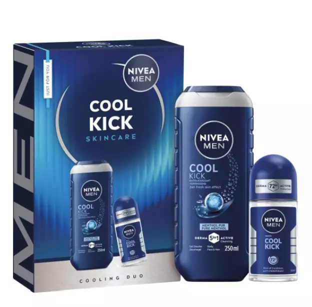 NIVEA MEN 250ml Cool Kick Shower 2026 - Kosmetiikka lahjapakkaukset - 7319470119307 - 1