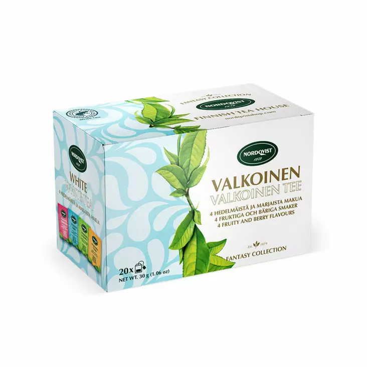 Nordqvist valkoinen pussitee RFA 20Pss - Teet ja kaakaot - 6413446000987 - 1