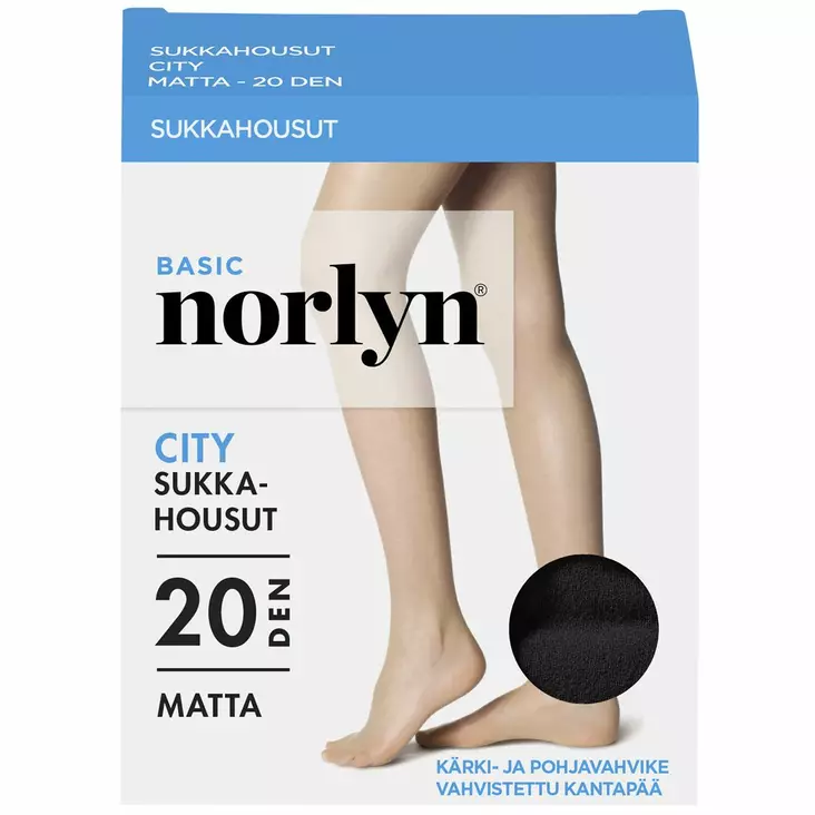 Norlyn basic city sukkahousut 20den black 36-40 - Naisten sukat ja sukkahousut - 7028413005057 - 1