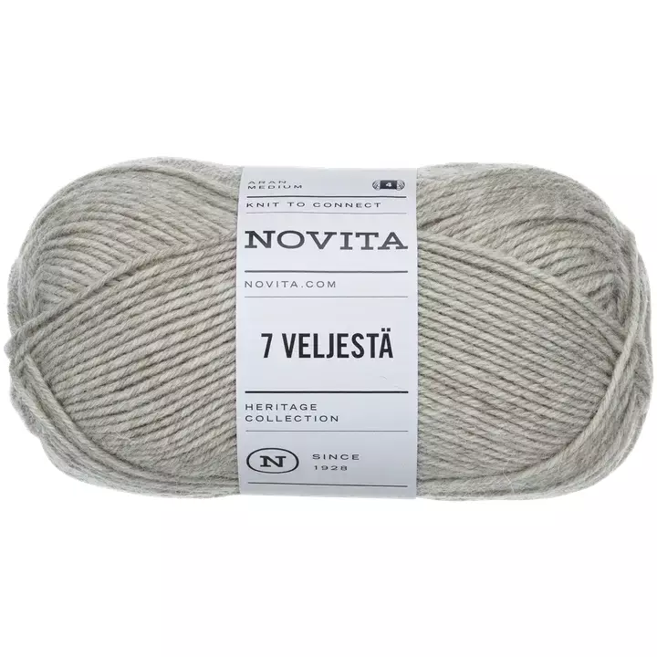 Novita 7 Veljestä Hiekka 060 100g - Langat - 6412618201207 - 1