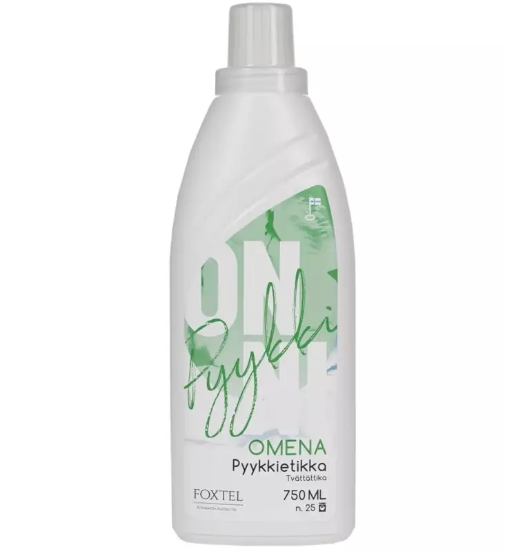 Onni pyykkietikka 750ml Omena - Pyykinpesu- ja huuhteluaineet - 6419642334307 - 1