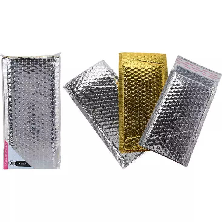 Pehmokirjekuori kulta/hopea - Kupla- ja postituspussit - 8719987014147 - 1