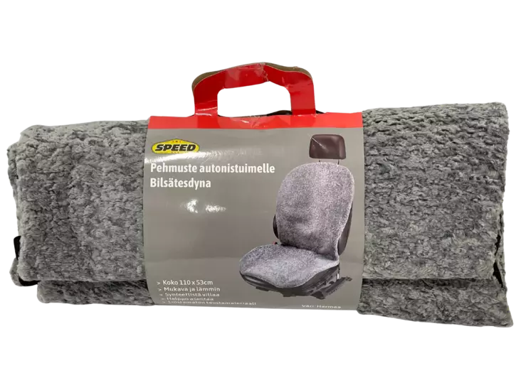 Pehmuste autonistuimelle harmaa 110x53 - Auton sisätilatarvikkeet - 6438168112527 - 1