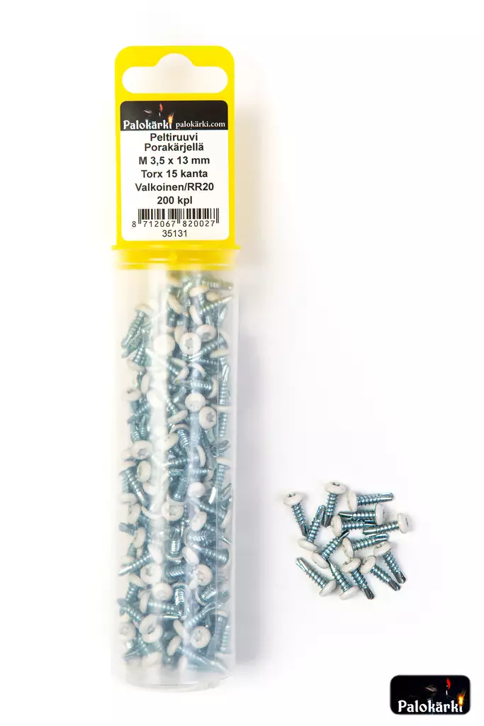 Peltiruuvi porakärjellä M3,5X13 200kpl - Ruuvit - 8712067820027 - 1