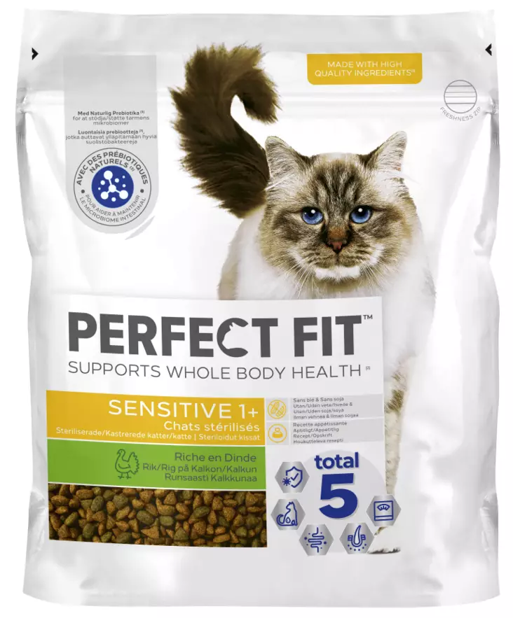 Perfect Fit Sensitive 1+ Kalkkunaa 1,4kg - Kissan kuivaruoat - 4008429160387 - 1