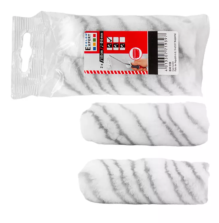 Pistotela hopearaita 12mm/100mm polyester 2kpl - Maalaustelatelat ja jatkovarret - 4013307719397 - 1