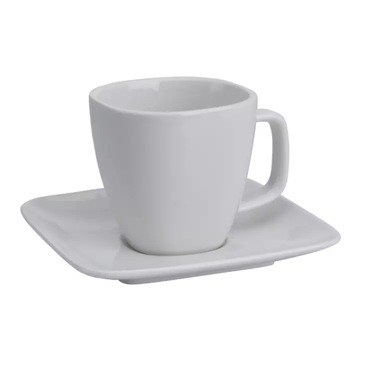 Posliini kuppipari 2DL valkoinen - Mukit ja kahvikupit - 8719202880977 - 1