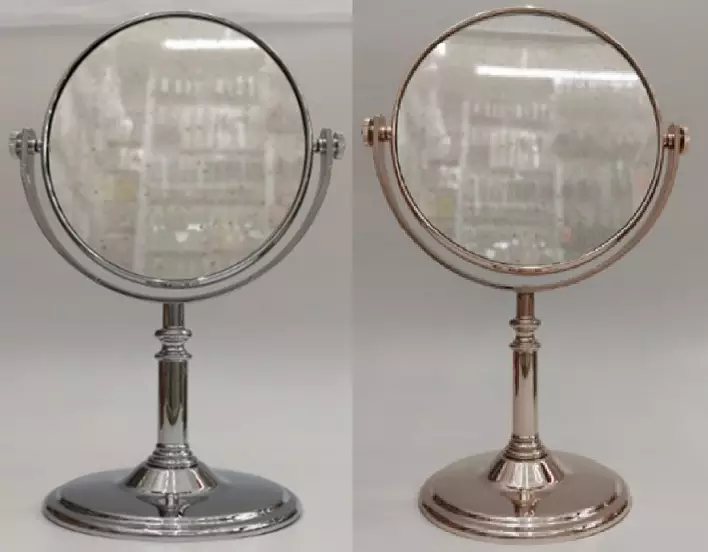 Pöytäpeili 16x29cm hopea /shampanja - Toiletti- ja meikkilaukut - 6438159364997 - 1