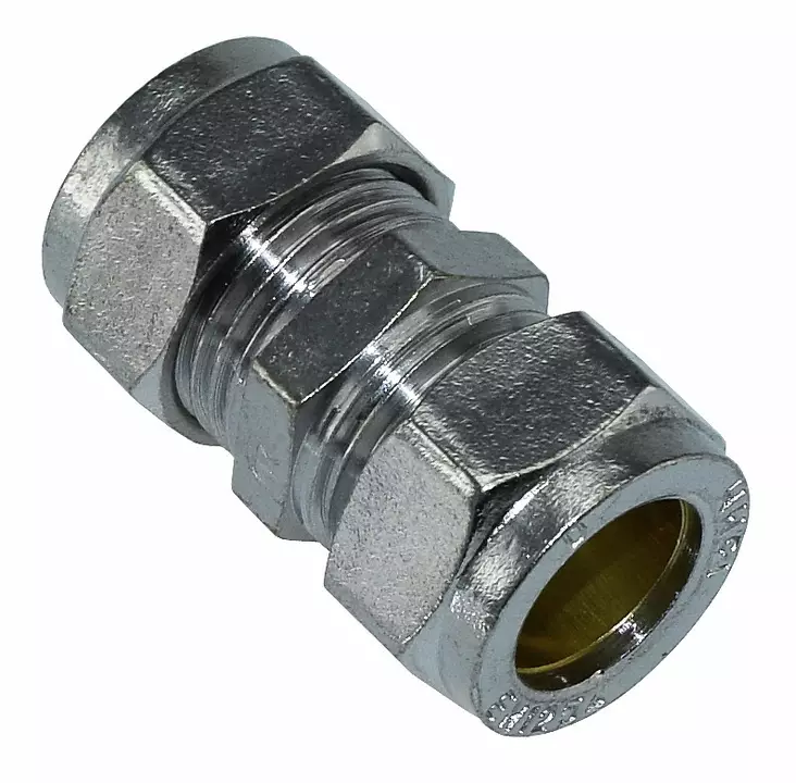 Puserrusliitin 15-15 kromattu - Puserrusliittimet - 6438140056627 - 1