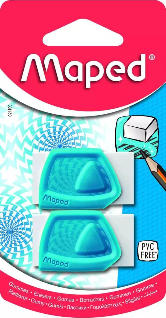 Pyyhekumi Maped Precision muovi 2kpl - Pyyhekumit, teroittimet, viivaimet - 3154140211097 - 1