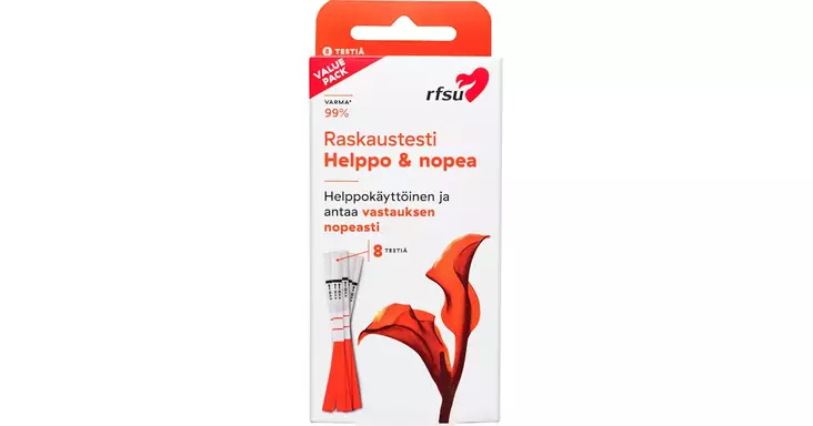 RFSU Raskaustesti 8kpl - Ehkäisy ja seksuaalisuus - 7310572100217 - 1
