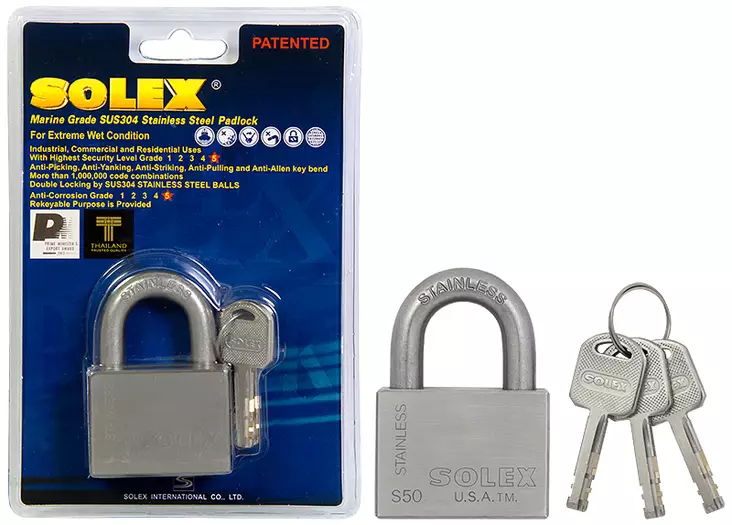 Riippulukko rst 40mm hd - Lukot,lukitus ja nivelsalvat - 8850879013517 - 1