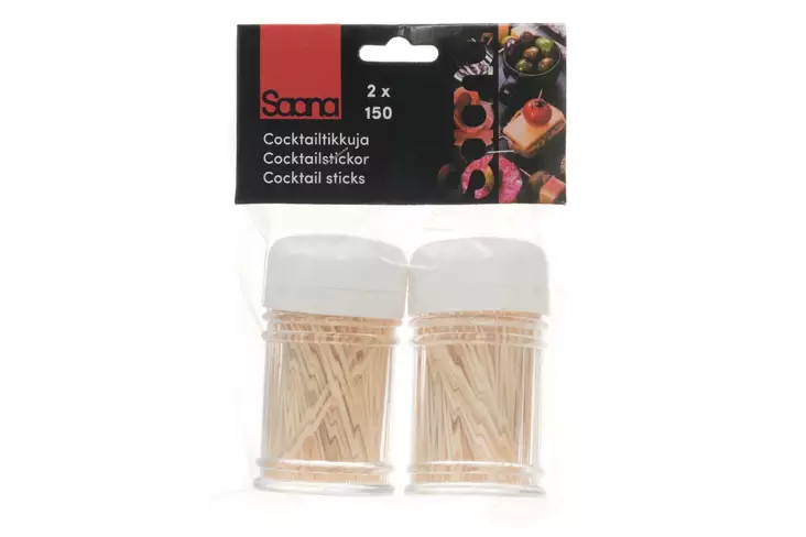 Saana cocktailtikku 2x150kpl - Keittiön työvälineet - 6410410168087 - 2