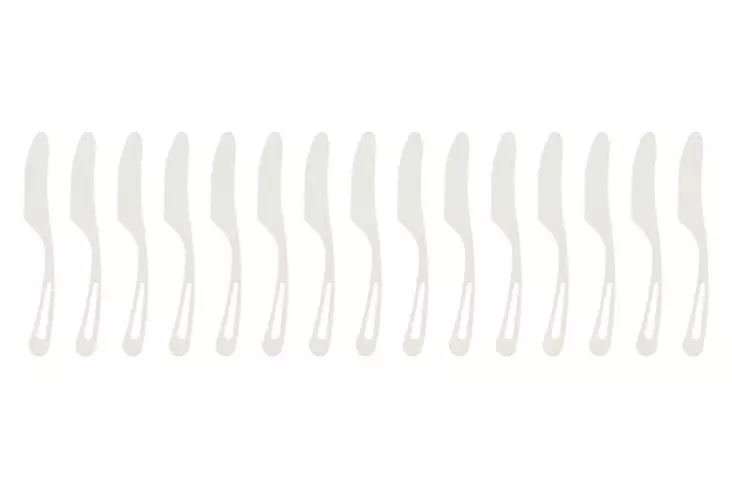 Saana veitsi biohajoava 15kpl - Kertakäyttöaterimet - 6410416067667 - 3