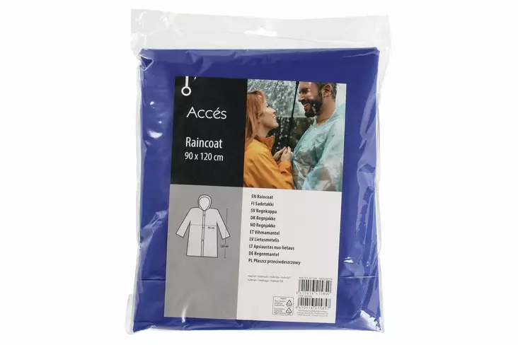 Sadetakki acces 90*120 sininen - Miesten ulkoiluvaatteet - 6410416415857 - 1