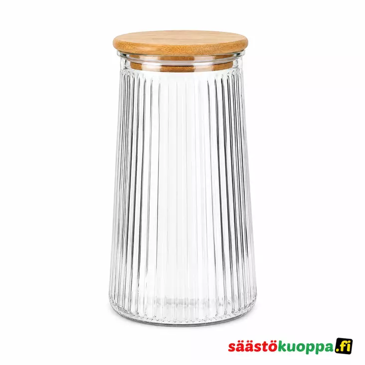 Säilytyspurkki puukansi 1400ml - Sisustusesineet - 8720573906777 - 1