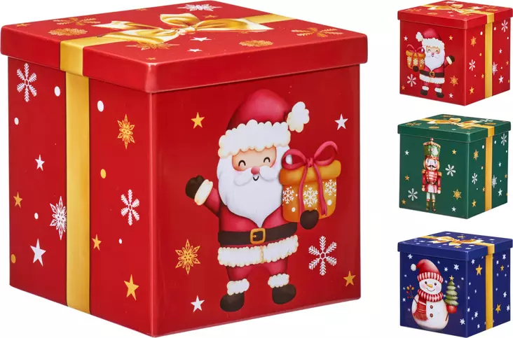 Säilytysrasia joulupaketti 9,5x9,5x5,5cm - Joulu - 8721037600637 - 1