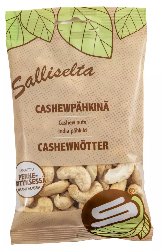 Salliselta Cashewpähkinä 80g - Pähkinät ja kuivatut hedelmät - 6436501001477 - 1