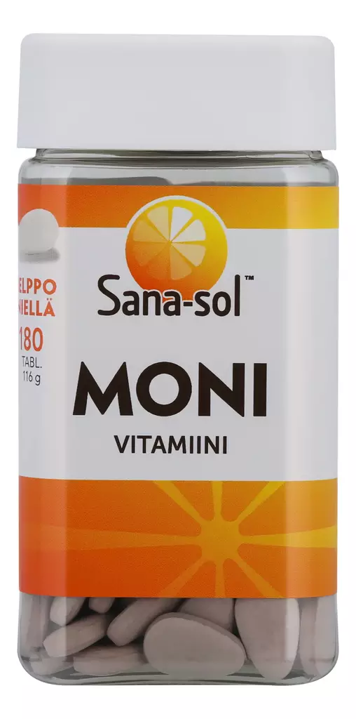 Sana-sol Monivitamiini 180tabl/116g - Vitamiinit ja mineraalit - 5702071381327 - 1