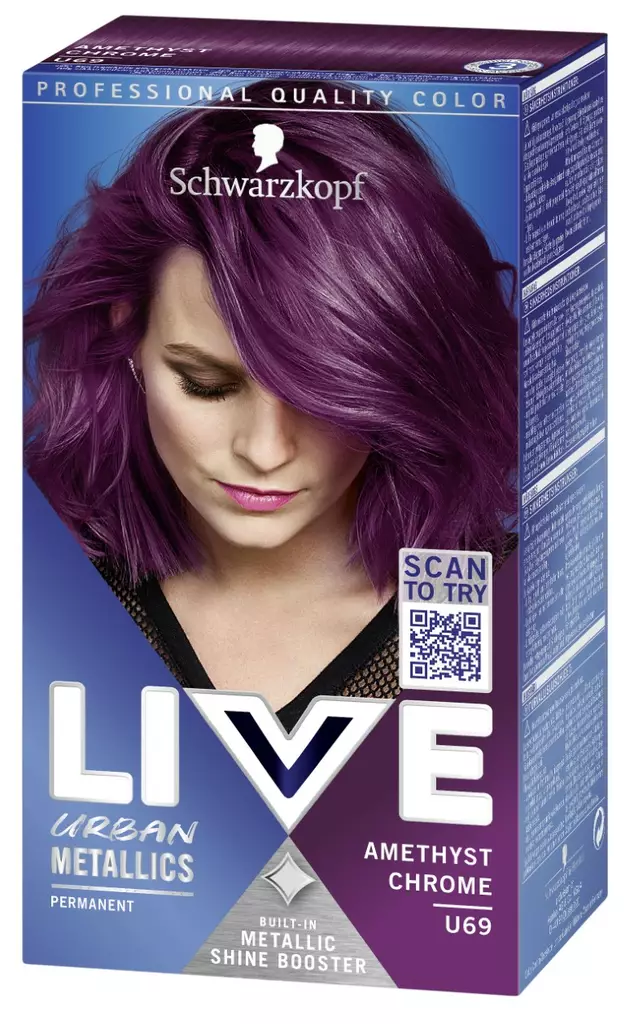 Schwarzkopf Live U69 Amethyst Chrome - Hiusvärit - 7332531070737 - 1