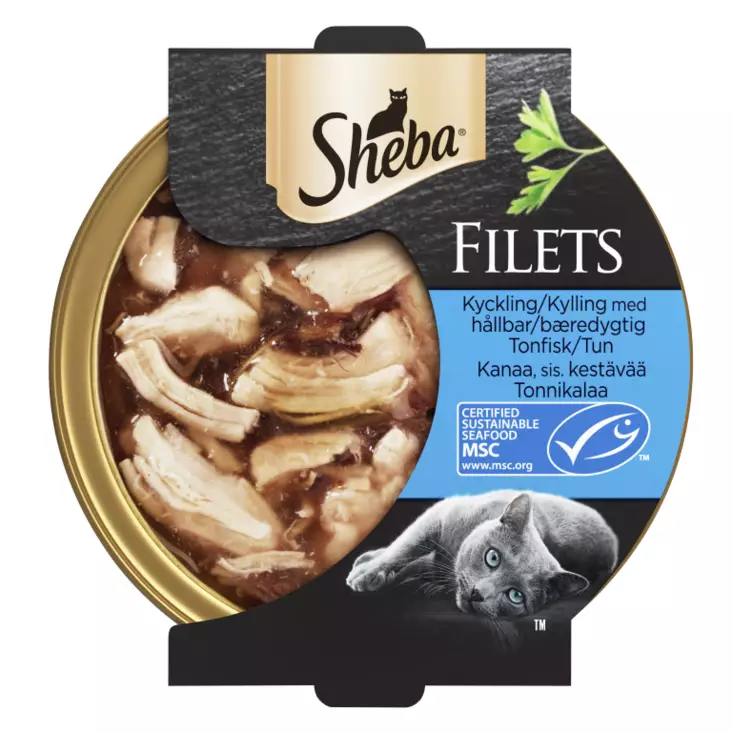 Sheba Filets Kanafilee sis.tonnikala 60g - Kissan märkäruoat - 4008429134777 - 1