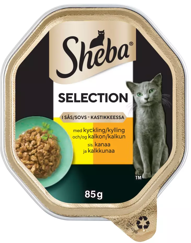 Sheba Selection kana&kalkkuna 85g - Kissan märkäruoat - 3065890122437 - 1