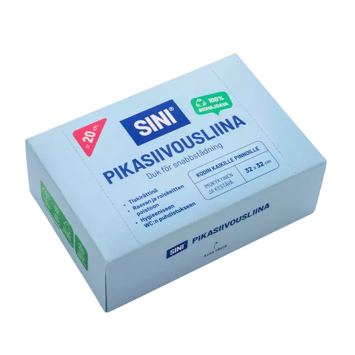 Sini Pikasiivousliina 20 kpl - Pölyhuiskat ja siivousliinat - 6423800037467 - 1