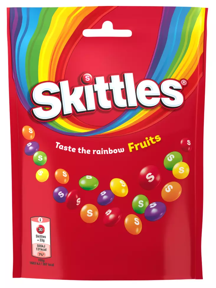 Skittles Fruits makeisrakeet 152g - Suklaat - 4009900482967 - 1