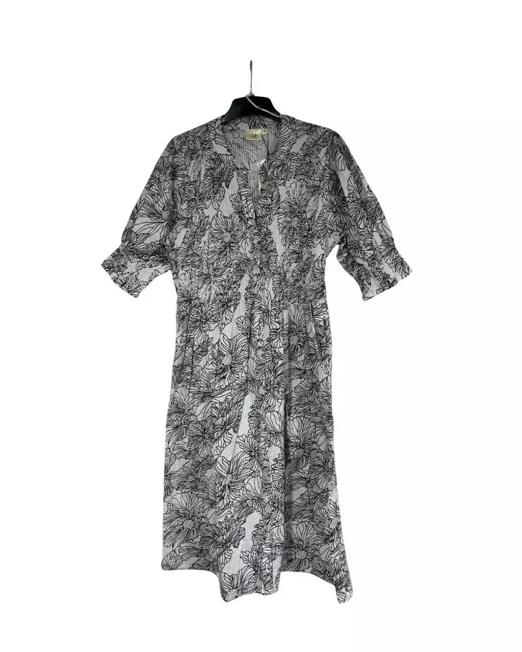Soda seersucker mekko white/black - Naisten mekot - 733056417241 - 1