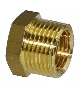 Supistusnippa 3/8"-1/4" messinki - LVI-tiivisteet ja eristeet - 6438140051127 - 1