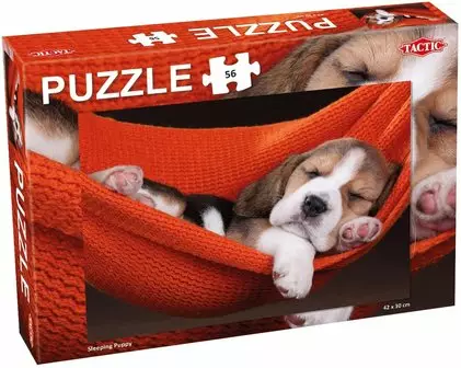 TacTic palapeli sleeping puppy 56 palaa - Palapelit ja pulmapelit - 6416739566627 - 1
