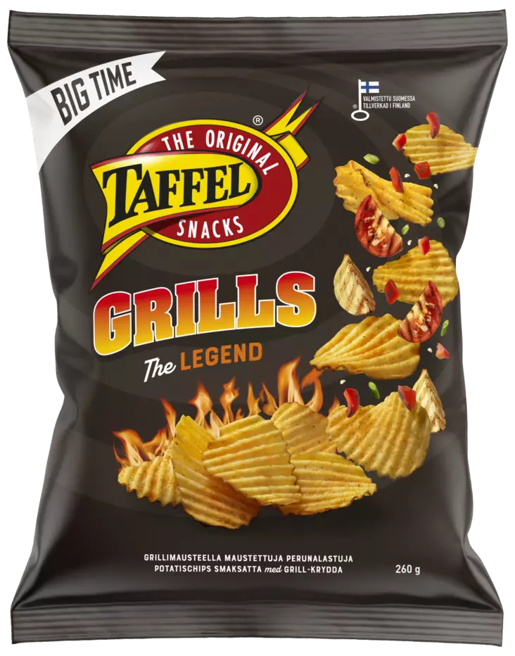 Taffel sipsi Grills 260g - Sipsit - 6410380041687 - 1