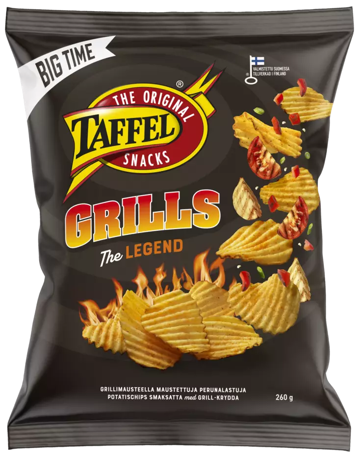 Taffel sipsi Grills 260g - Sipsit - 6410380041687 - 1