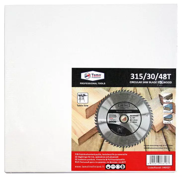 Tamo sahanterä 315x48Tx30mm - Sirkkelinterät - 6420613763187 - 1