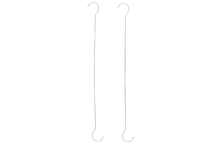 Tarmo ripustuskoukku valkoinen 60cm 2kpl - Muut pienrautatarvikkeet - 6410413305427 - 2