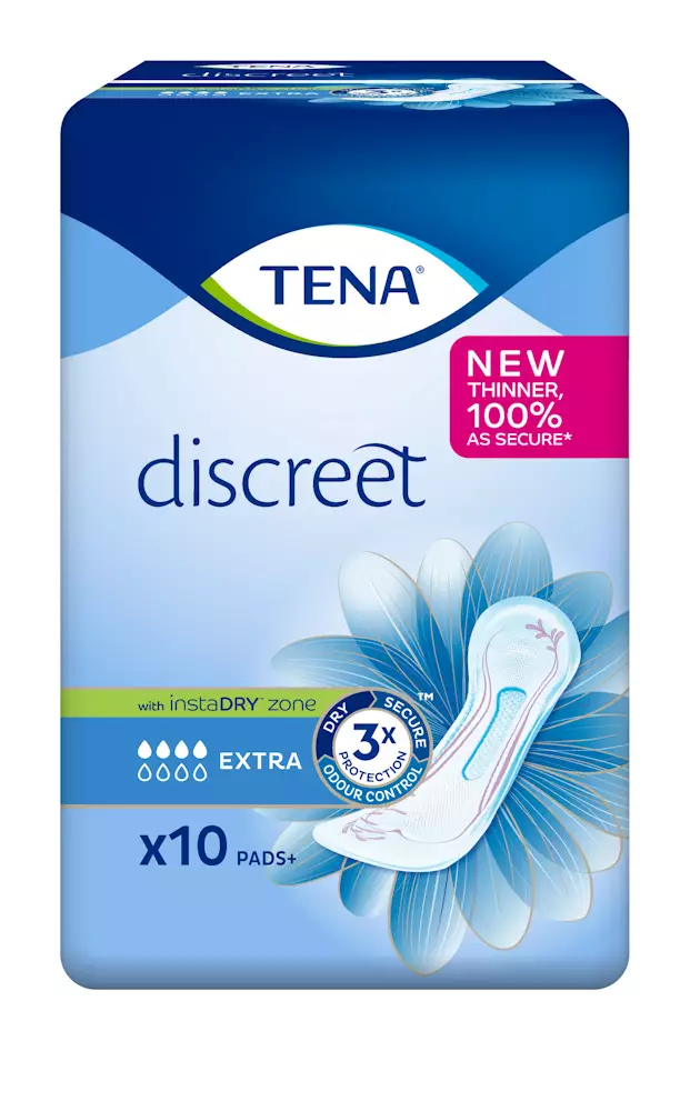 Tena Discreet inkosuoja extra 10kpl - Inkotinenssisuojat - 7322541061467 - 1