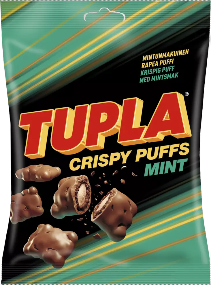 Tupla Crispy Puff Mint 140g - Makeiset - 6420256913307 - 1