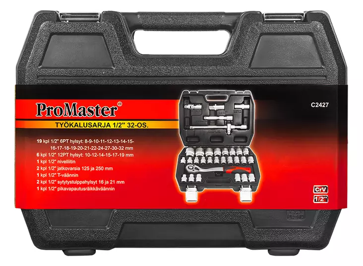 Työkalusarja 1/2" 32-os - Työkalusarjat - 6420286824277 - 1