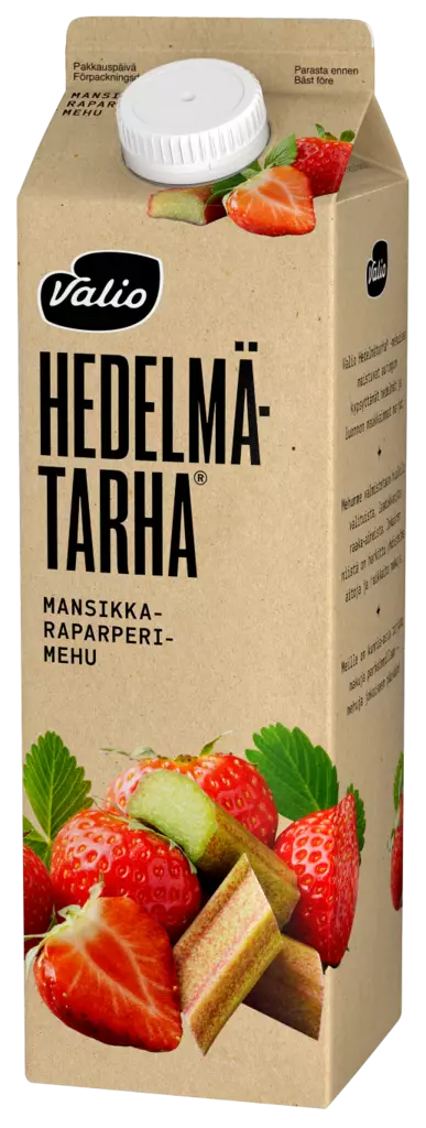 Valio hedelmätarha mansikka-raparperi 1L - Mehut, mehutiivisteet ja glögit - 6408430670307 - 1